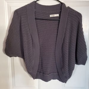 Grey crochet bolero